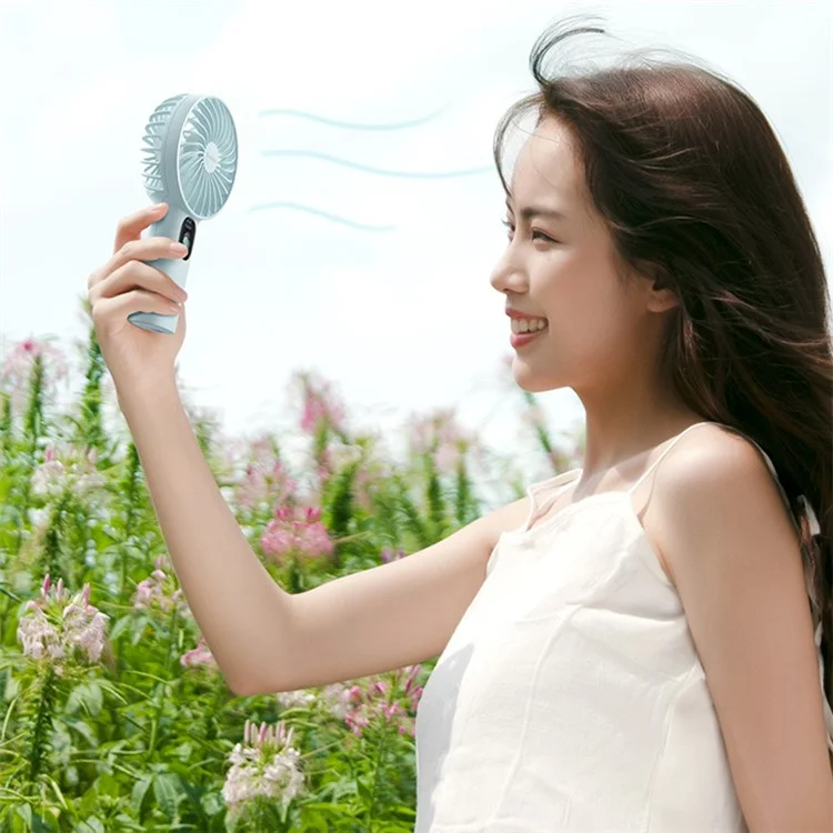 YOOBAO Y-F3PL 8000mAh Handheld Fan Portable Cooling Fan with Battery Indicator - Blue