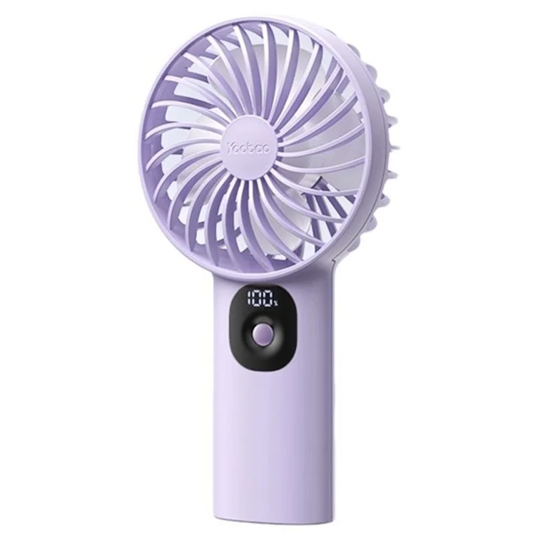 YOOBAO Y-F3PL 8000mAh Handheld Fan Portable Cooling Fan with Battery Indicator - Purple