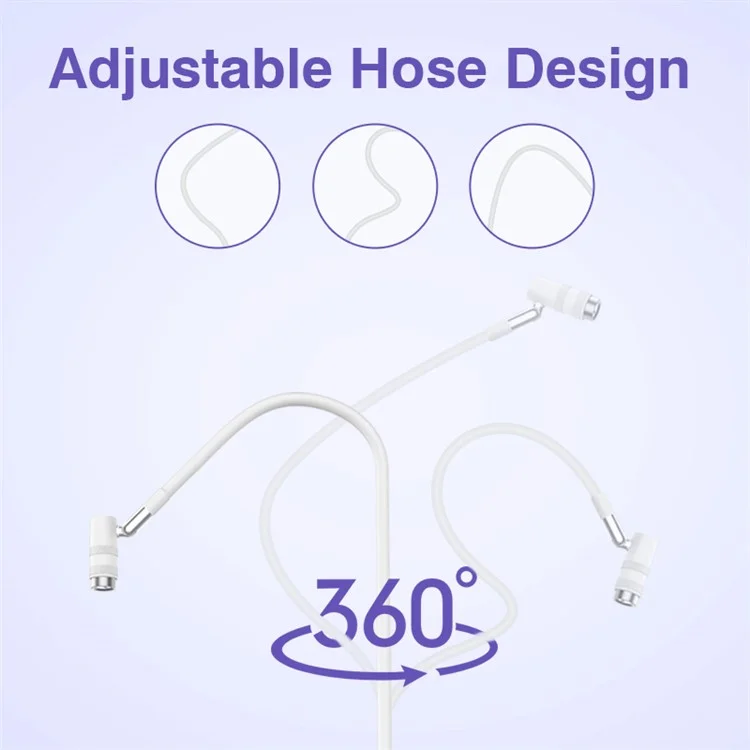 HD-AL20 Aluminum Alloy Beauty UV Lamp for Eyelash Extensions, UV Light with Foot Pedal Control - White