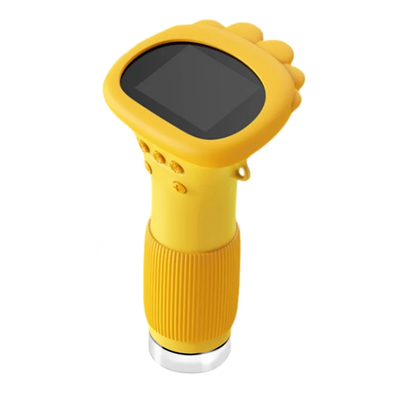 Mini Microscope for Kids Digital Microscope 1000X Zoom 2MP Camera with 8 LED Lights - Yellow