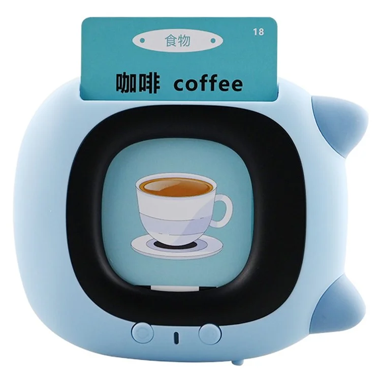 Schede flash parlanti KDC-0024 Giocattoli educativi Giocattoli per l'apprendimento per i bambini piccoli (versione in inglese) - Blu