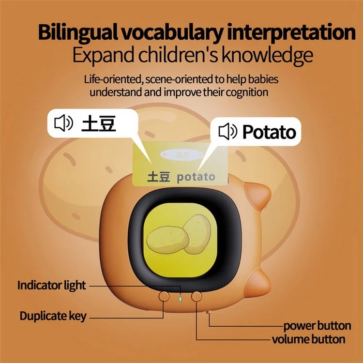Schede flash parlanti KDC-0024 Giocattoli educativi Giocattoli per l'apprendimento per i bambini piccoli (versione in inglese) - Blu