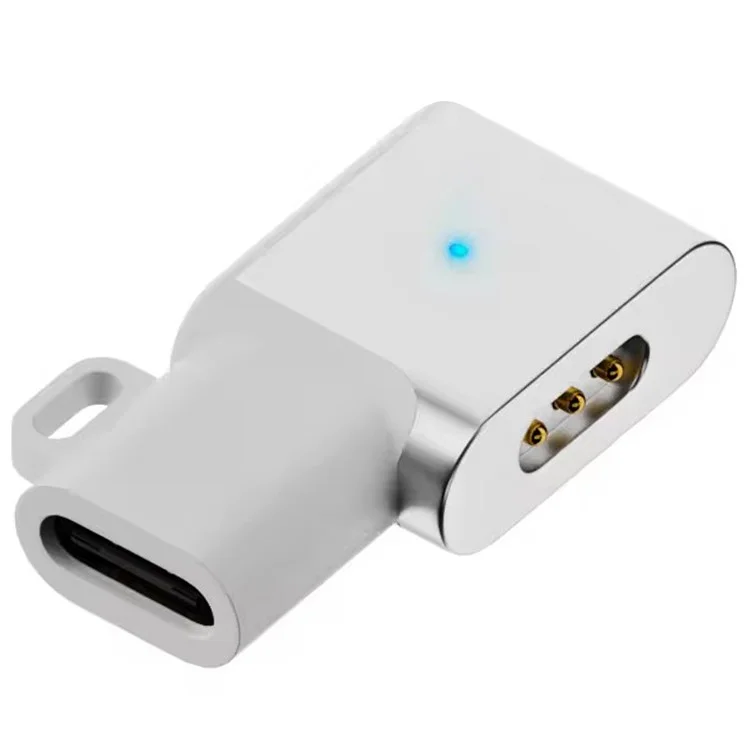 Adaptateur Coude Femelle Type-C vers 3 Broches avec Chargeur Magnétique pour Brosse à Dents Électrique Laifen