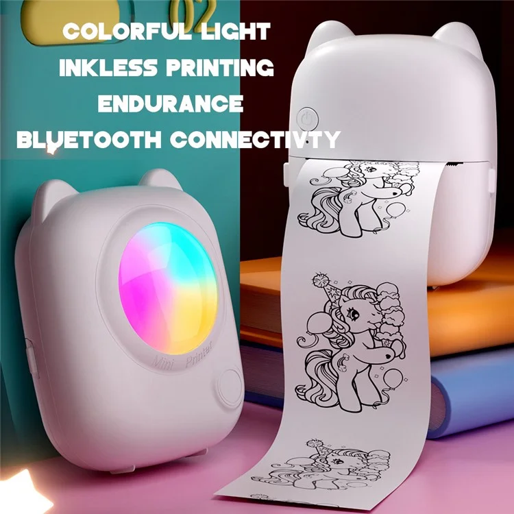 C38 Mini Thermal Printer Wireless Bluetooth-compatible 200DPI Photo Label Wrong Question Printer