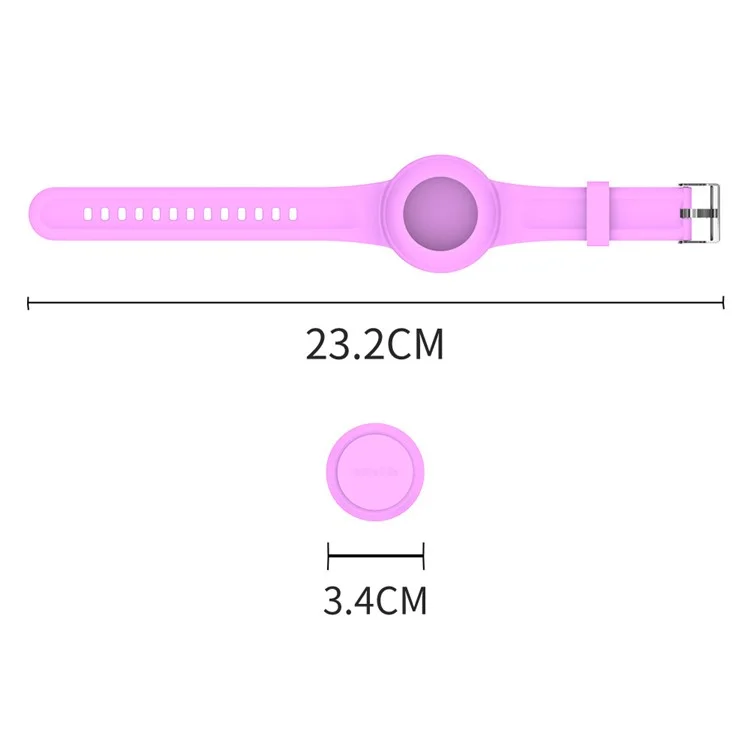 Waterproof Case for Apple AirTag Silicone Watch Band Bluetooth-compatible Tracker Protector Cartoon Pattern - Dolphin