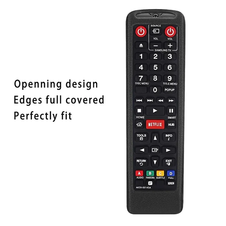 Silicone Case Protective Sleeve for Samsung TV AA59 / BN59 Series Remote Control - Black