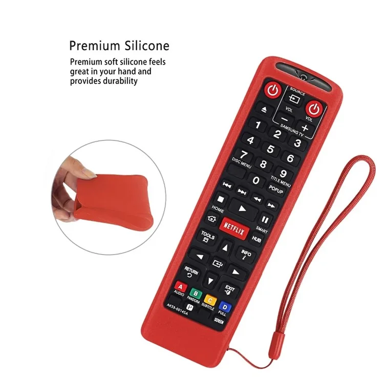 Silicone Case Protective Sleeve for Samsung TV AA59 / BN59 Series Remote Control - Black