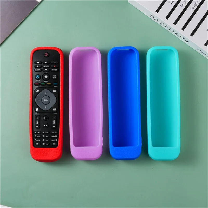 Silicone Cover for Philips TV Remote Control Anti-Lost Remote Case Replacement - Black