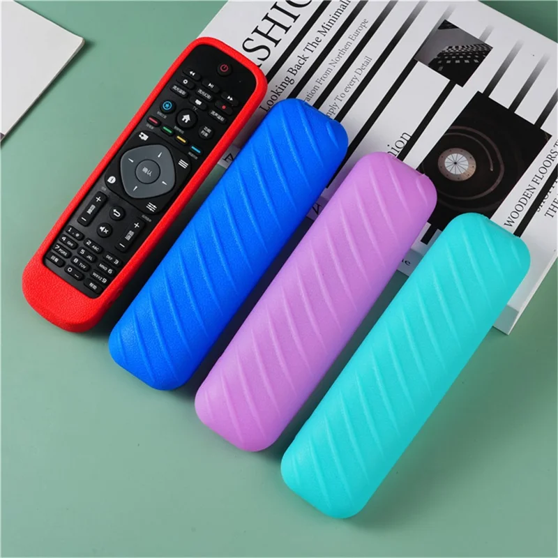 Silicone Cover for Philips TV Remote Control Anti-Lost Remote Case Replacement - Black