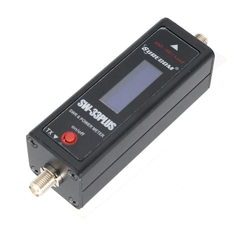 SURECOM SW-33Plus Analog Walkie Talkie Mini Power S.W.R Meter VHF / UHF Dual Band 125-525MHz