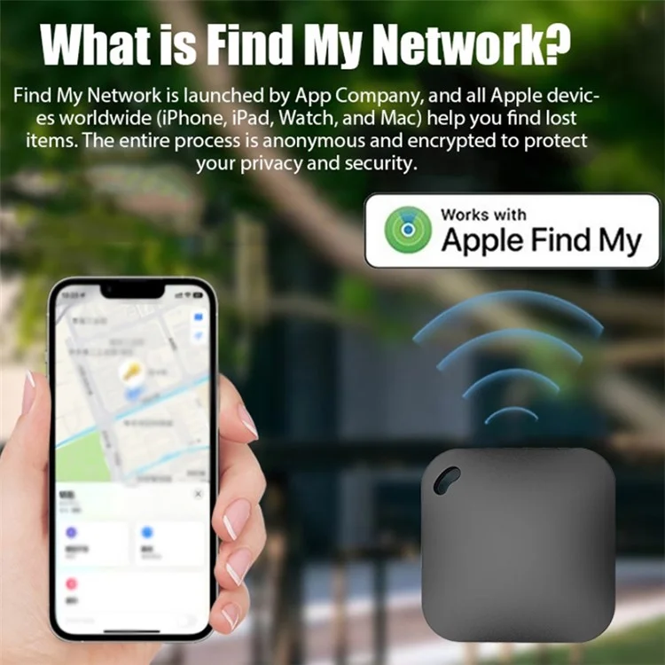 FD001 Compatible with Apple Key Finder Luggage Tracker Smart Tag for Key, Wallet, Pet - White