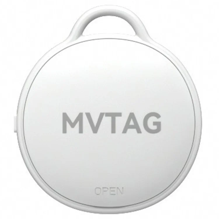 F6 MFI Certified Smart Finder Bluetooth-compatible Luggage Tracker Smart Tag for Key, Backpack, Wallet Compatible with Apple - White