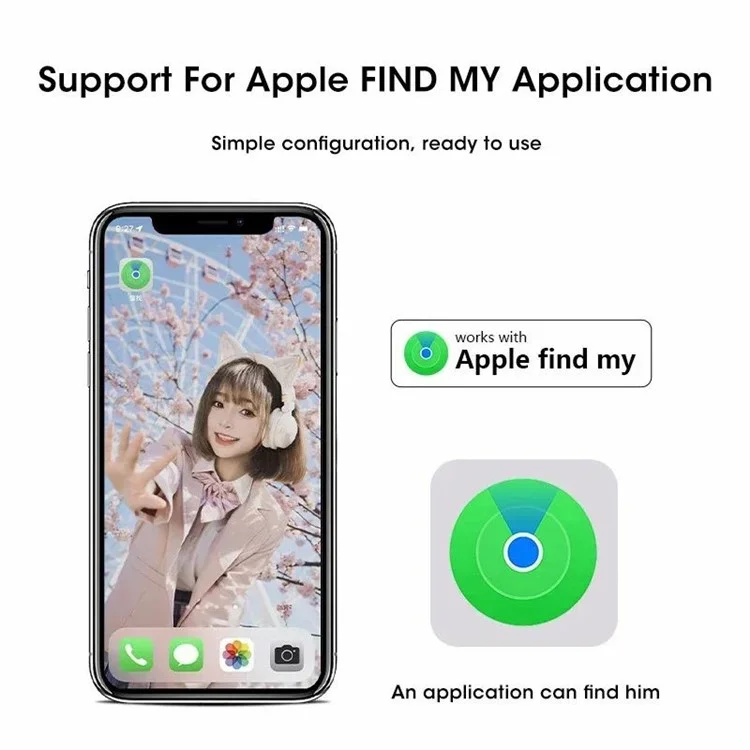 S9 Smart Tag Bluetooth Tracker Location Tool per chiavi, zaino, portafoglio, animali domestici compatibile con Apple