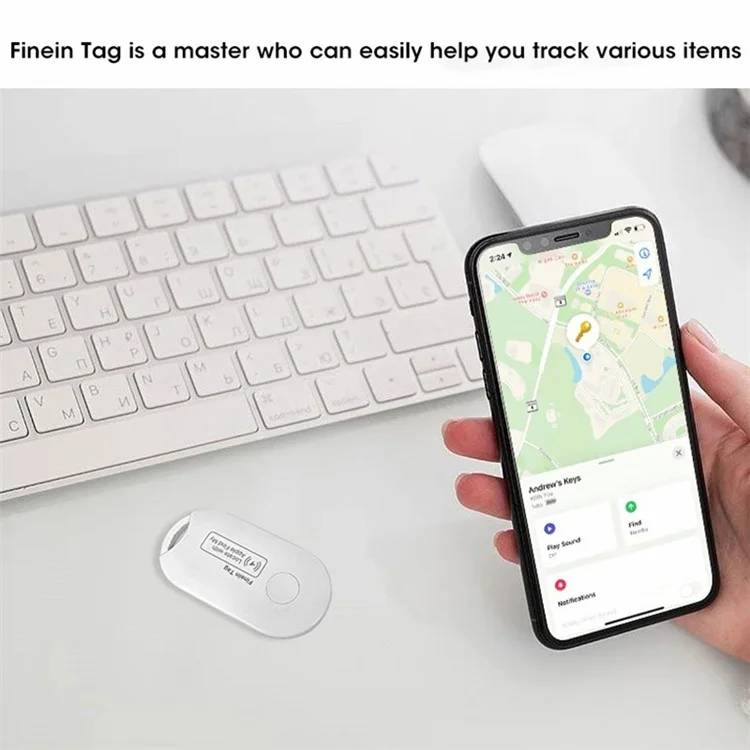 S9 Smart Tag Bluetooth Tracker Location Tool per chiavi, zaino, portafoglio, animali domestici compatibile con Apple
