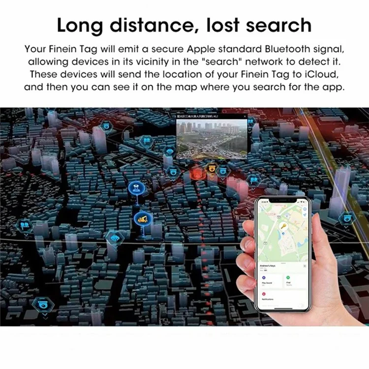 S9 Smart Tag Bluetooth Tracker Location Tool per chiavi, zaino, portafoglio, animali domestici compatibile con Apple