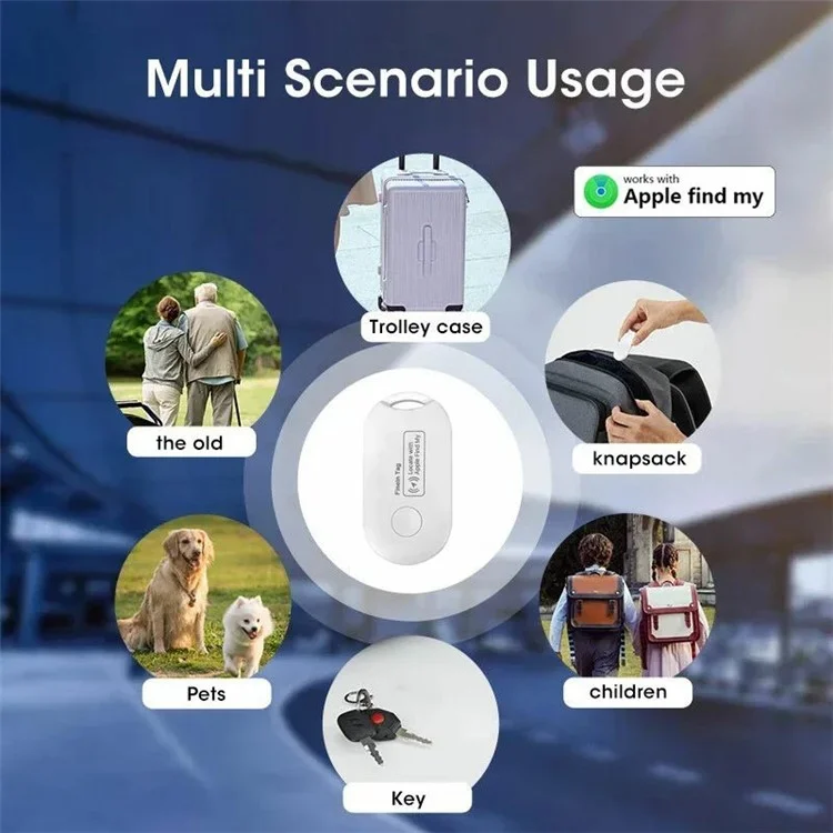 S9 Smart Tag Bluetooth Tracker Location Tool per chiavi, zaino, portafoglio, animali domestici compatibile con Apple