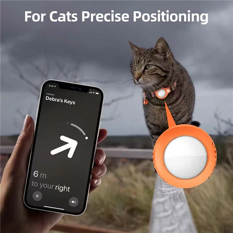 F03 Pet Smart Finder Bluetooth Tracker de Bagagem Compatível com Apple Find My - Branco
