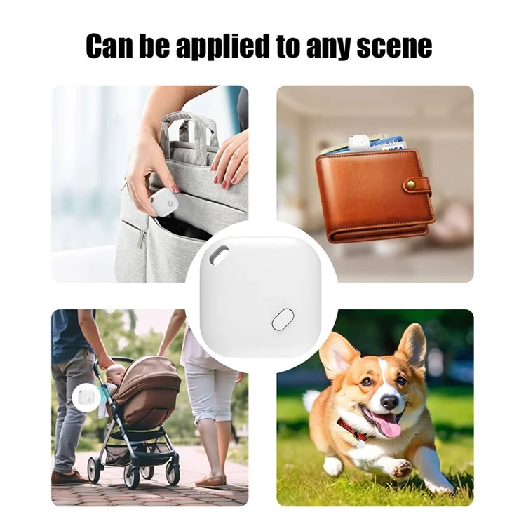 F02 Smart Finder Bluetooth Tracker de Bagages Compatible avec Apple Find My - Blanc