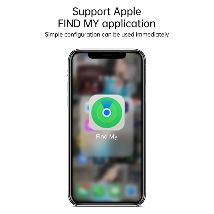 F02 Smart Finder Bluetooth Tracker de Bagages Compatible avec Apple Find My - Blanc