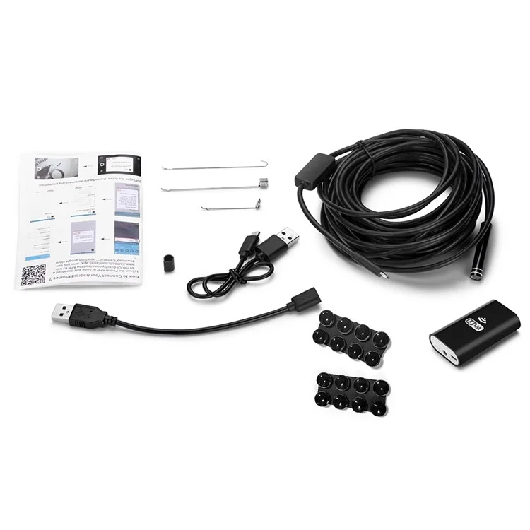 YPC100 3m Hard Wire WiFi Borescope 8mm Kameraobjektiv Cell Phone Inspection Endoskop