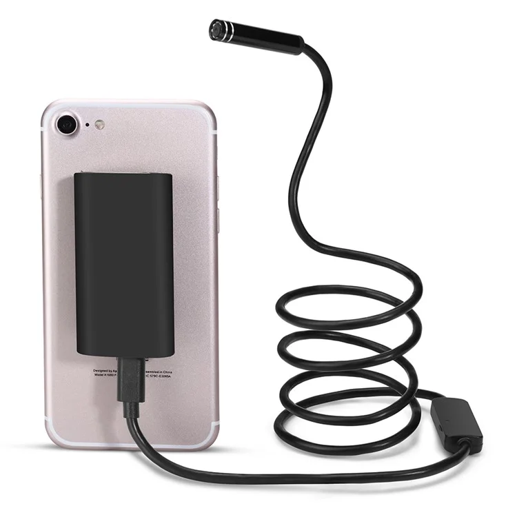 YPC100 5m Flexible Wire WiFi Borescope 8mm Camera Lens Cell Phone Inspection Endoscope