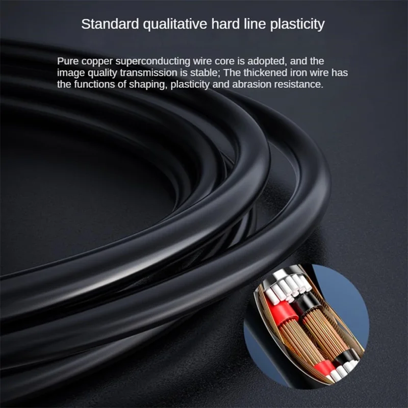 128A 10m Hard Wire 8mm Camera Lens Industrial Borescope 2.4 inch Screen Inspection Endoscope