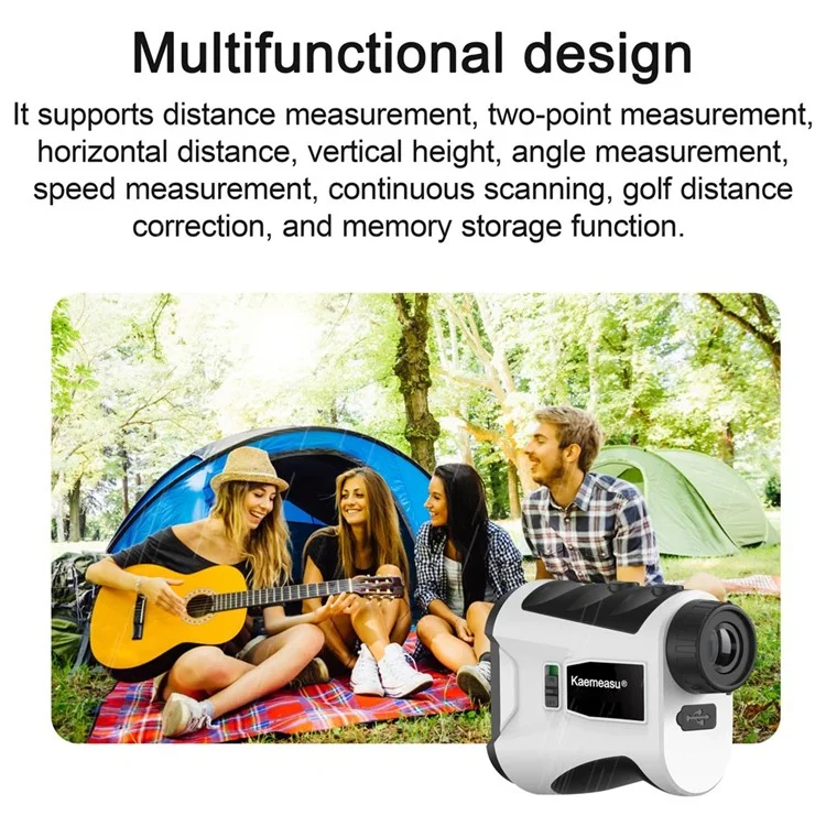 KAEMEASU KM-G1000H Golfing Range Finder 5-1000m Laser Rangefinder - White
