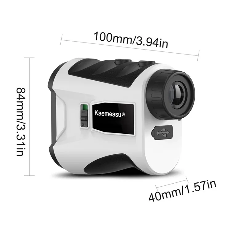 KAEMEASU KM-G1000H Golfing Range Finder 5-1000m Laser Rangefinder - White