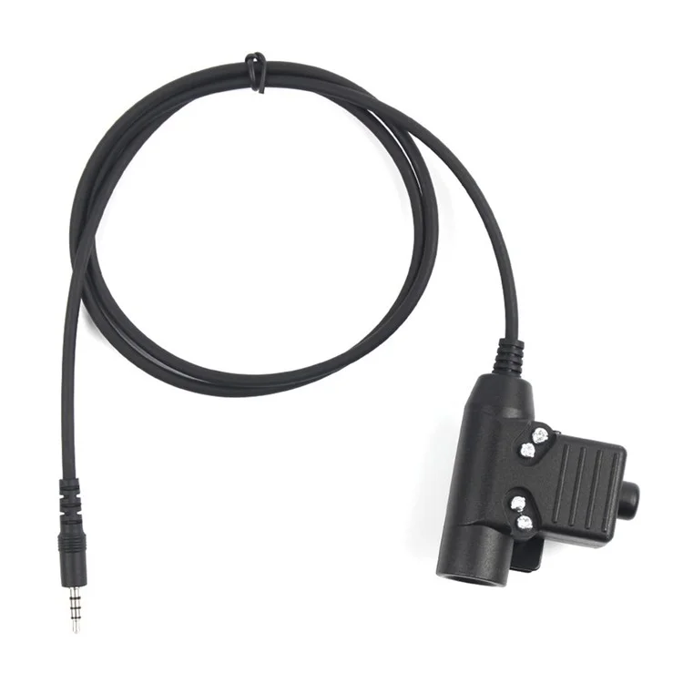 Cabo de Fone de Ouvido com Adaptador PTT (Push-to-Talk) de 3,5 mm Jack U94 para Rádio Portátil / Telefone, Versão Padrão Z113 3.5