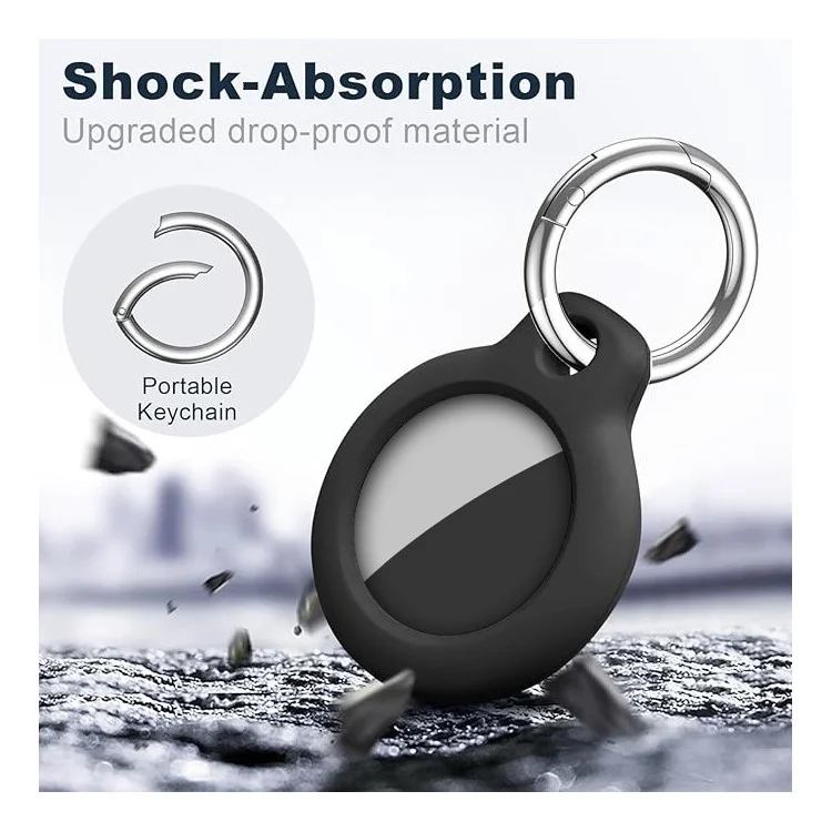 4Pcs for Apple AirTag Bluetooth-compatible Locator PC Protective Case Anti-Drop Cover