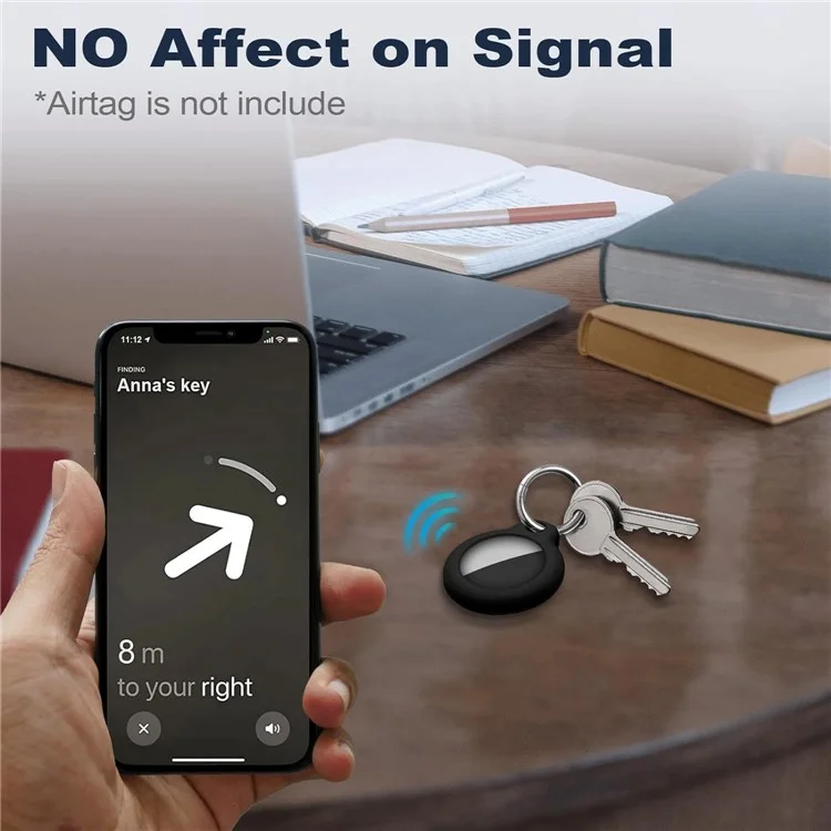 4Pcs for Apple AirTag Bluetooth-compatible Locator PC Protective Case Anti-Drop Cover