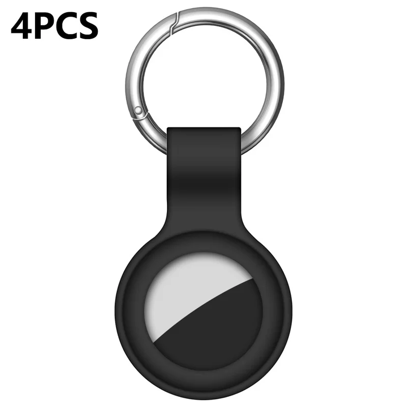 4Pcs for Apple AirTag Bluetooth-compatible Locator Soft Silicone Protective Case Anti-Drop Cover
