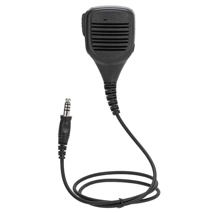 Ham Radio 7.1mm Speaker Microphone with U94 PTT Headset Adapter for Motorola Xir P8268  /  DP4800  /  APX-4000  /  APX-6000  /  APX-7000