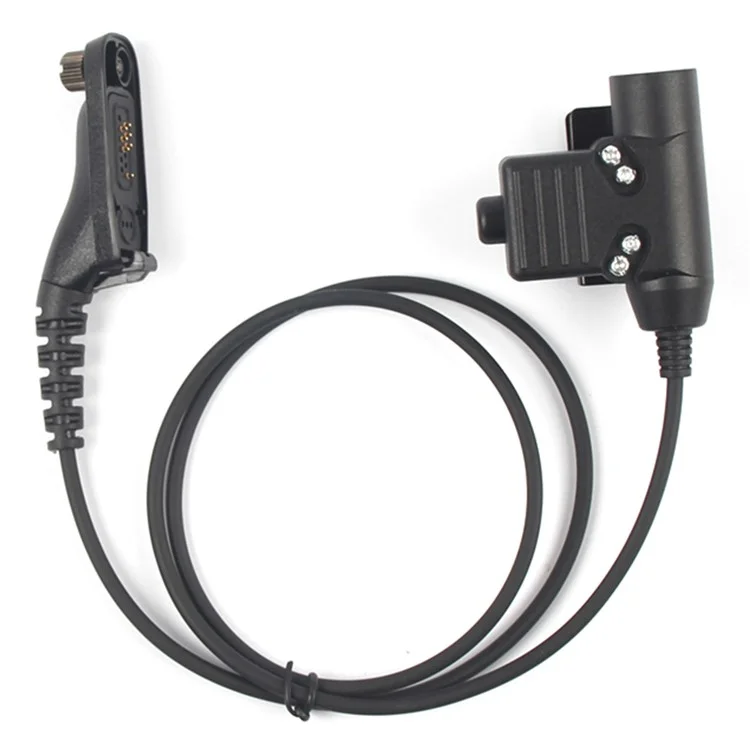 Ham Radio 7.1mm Speaker Microphone with U94 PTT Headset Adapter for Motorola Xir P8268  /  DP4800  /  APX-4000  /  APX-6000  /  APX-7000