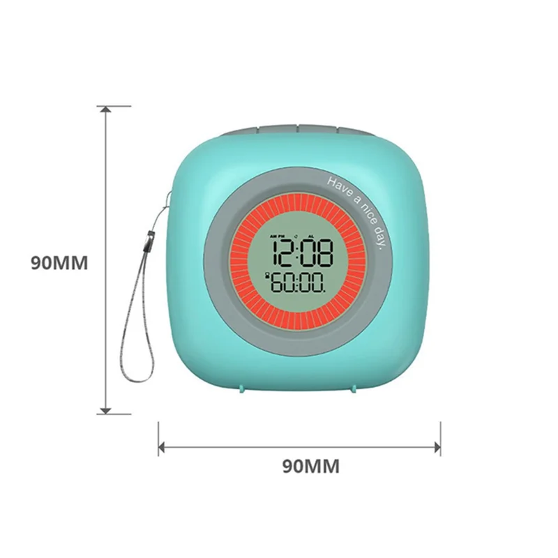 M9 Mini Thermal Printer Wireless Bluetooth-compatible Wrong Question Printer with Alarm Clock - Blue