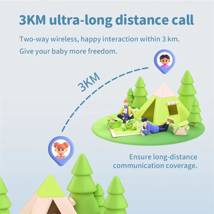 D25 1 Paar 1,5-Zoll-Farbbildschirm-Kinderfunkgeräte mit 3-km-Reichweite, Handfunkgerät-Intercom - Pink+Blau