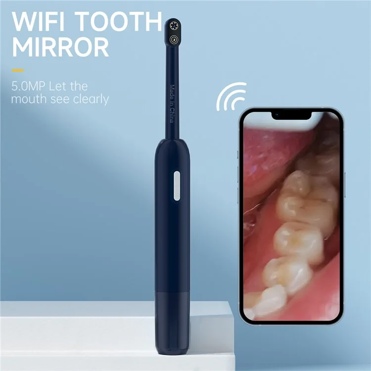Endoscope dentaire sans fil Z70 5MP, microscope oral avec éclairage LED - Bleu