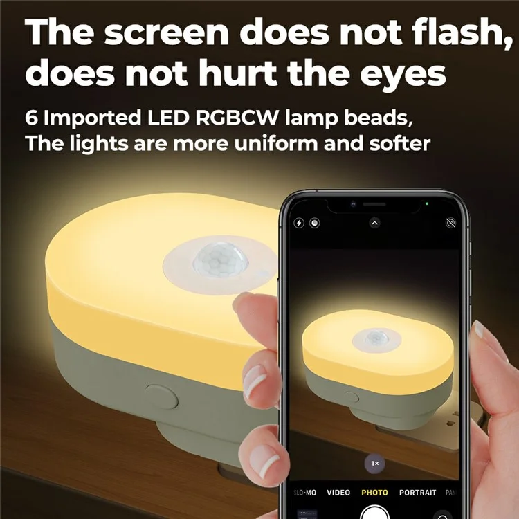 Luz Noturna WiFi Tuya App Control de Voz Inteligente para Residência Detecção de Corpo Humano Infravermelho - Plug EUA