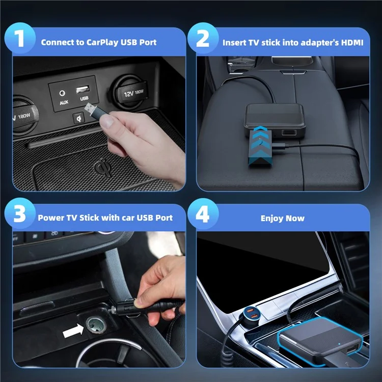 CA361 Проекционный конвертер Carplay Car TV Mate TV HD вывод адаптер