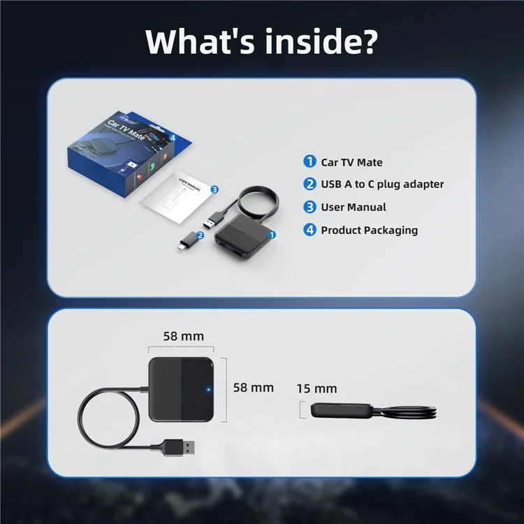 CA361 Проекционный конвертер Carplay Car TV Mate TV HD вывод адаптер