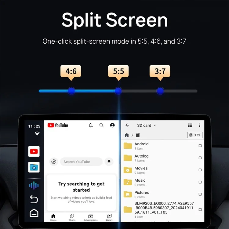 CA481 Wireless Carplay AI Box Android Auto Adapter Support Netfiix / Youtube / Tik Tok