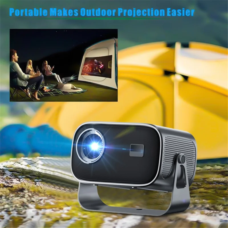 P19 Portable Projector 720P HD Video Android 13 WiFi Bluetooth-compatible Home Theater Office LED Projector - EU Plug