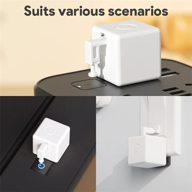 ADFBZ301 Tuya Zigbee Fingerbot Plus Voice Control Timer Pusher Arm Smart Touch Switch Button - Black