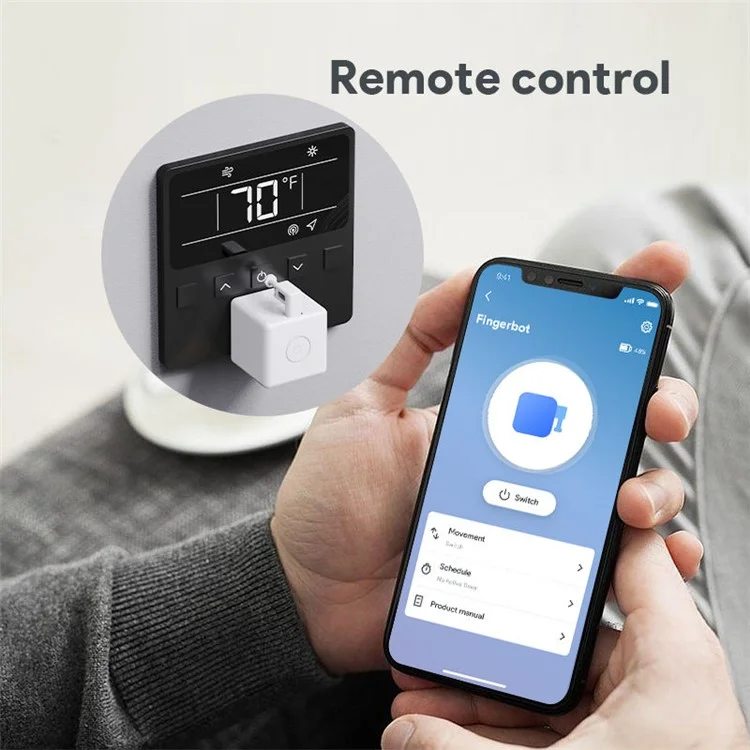 ADFBB531 Recargable Tuya Bluetooth Smart Touch Pusher Arm Fingerbot Plus Switch Button
