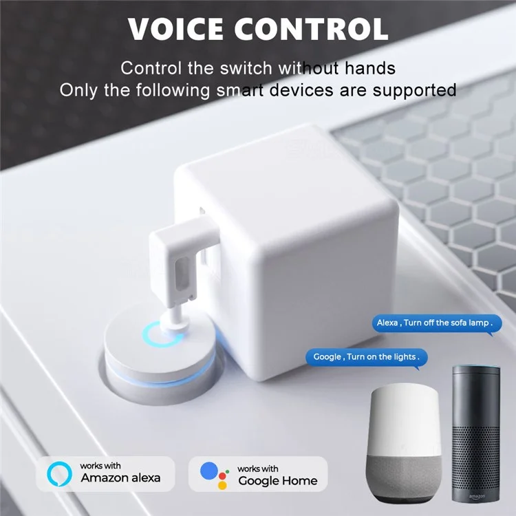 ADFB0201 Fingerbot Switch Voice Control Bluetooth Tuya Smart Switch Button Pusher - Чёрный