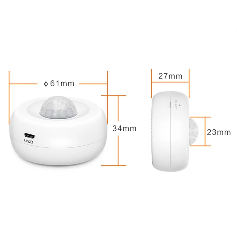 Sensor de Presença Humana Tuya Zigbee 3.0 Detecção de Movimento Sensor PIR