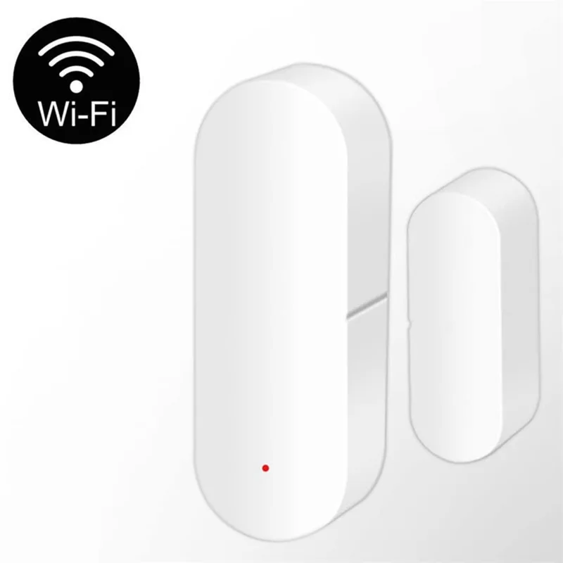 Capteur de contact de porte intelligente WiFi Tuya Détecteur de lumière magnétique de fenêtre de porte