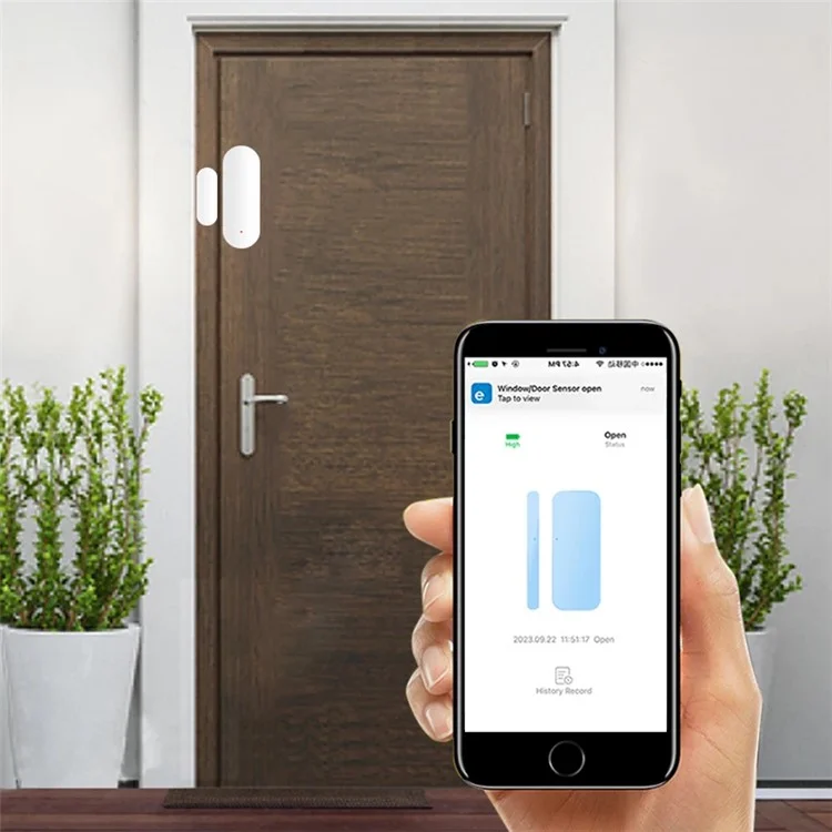 Tuya Smart Zigbee Door Magnetic Sensor Home Security Anti-Theft Alarm Window Door Open Detector