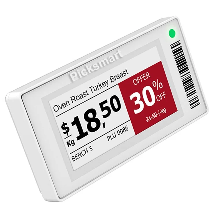PICKSMART PE21R V4 2.1 inch TFT Screen Display Bluetooth-compatible Electronic Price Tags Digital Store Shelf Labels