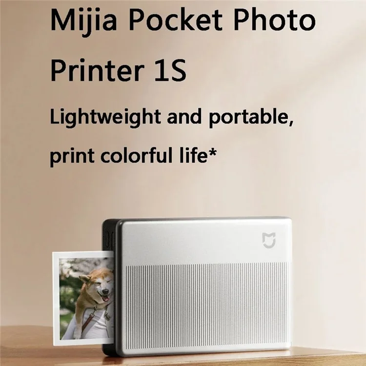XIAOMI MIJIA 1S Stampante Fotografica Portatile Wireless Senza Inchiostro Mini Bluetooth Stampante Termica